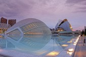 Valencia,City of sciences and arts by architect Santiago Calatr