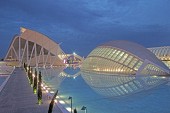 Valencia,City of sciences and arts by architect Santiago Calatr