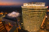 Berlin Potsdamer Platz, Sony Center, DB tower, Atrium,